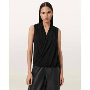 AllSaints Adaline V-Neck Wrap Top